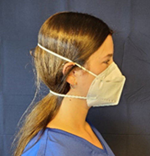 Flat Fold Mask Adjustable Head Loop